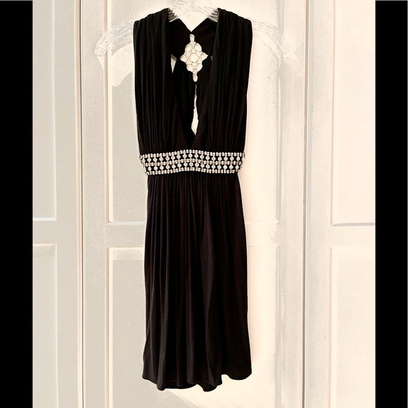 Sky Rhinestone 🌟 Halter mini Dress - Picture 9 of 10